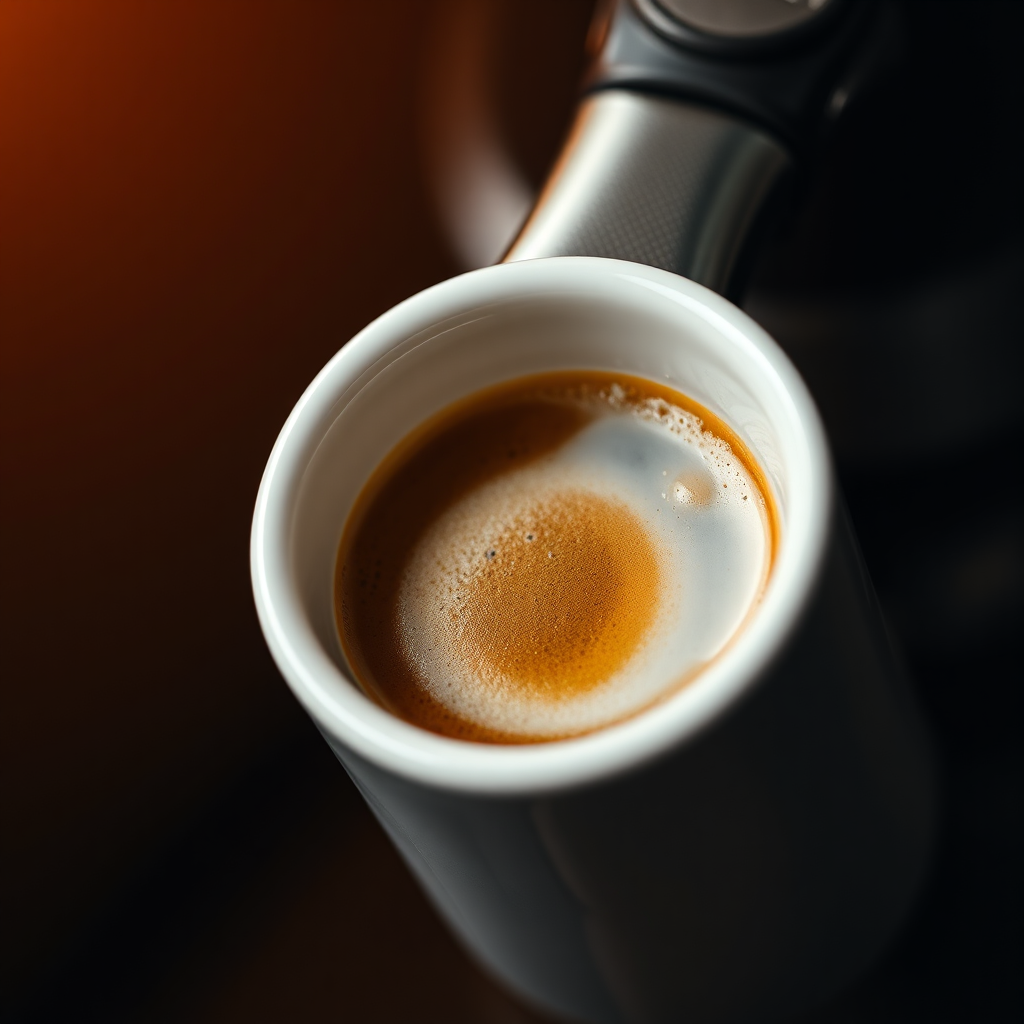 Espresso shot in crema
