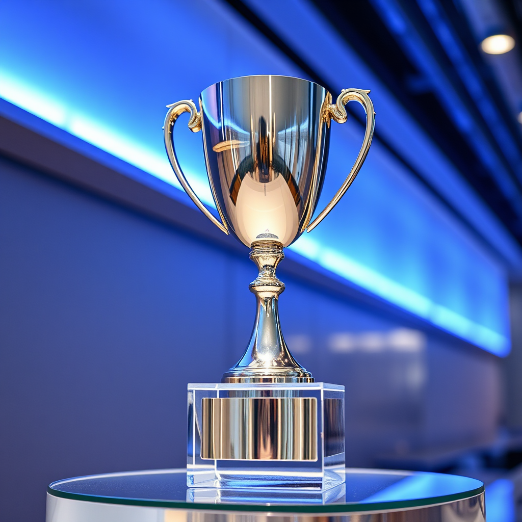 Silver prize trophy image