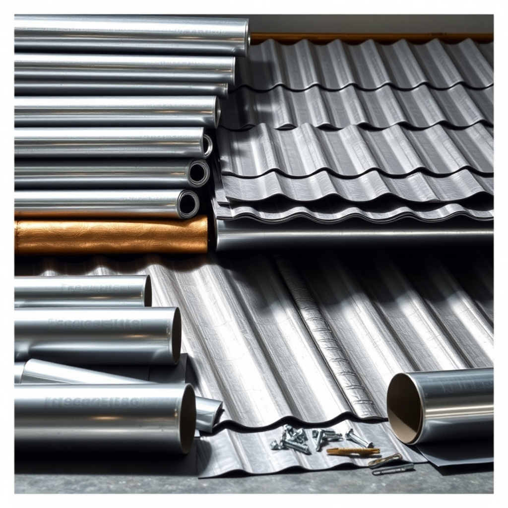 Zinc roofing materials and tools