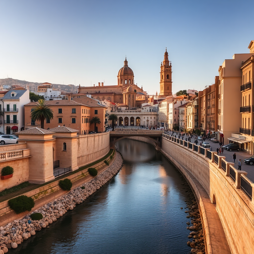 View of Orihuela city with its historic cathedral