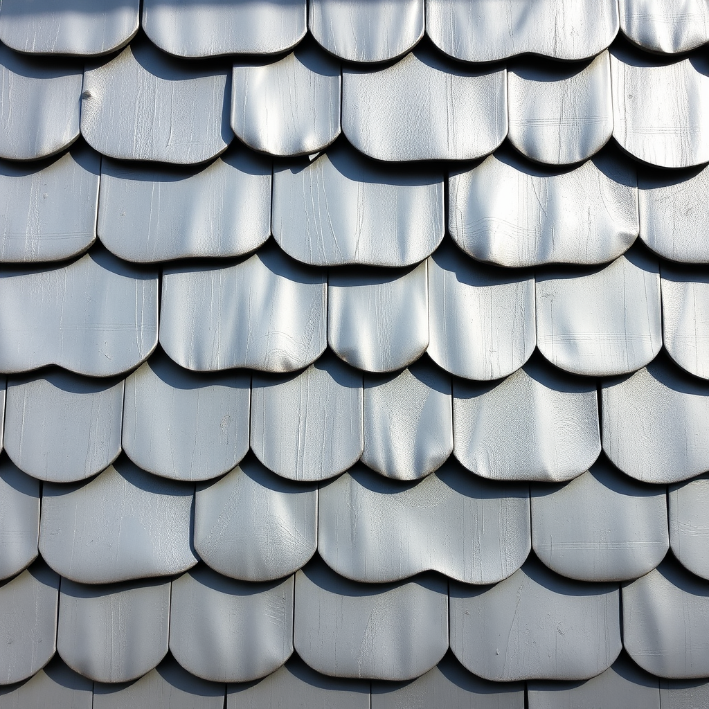 Zinc shingles detail