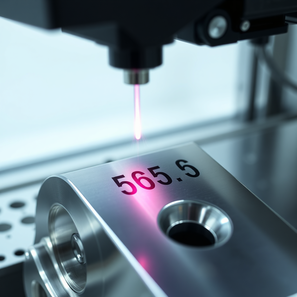 Laser marking an automotive part