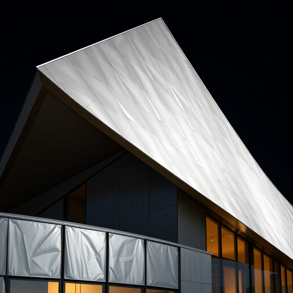 Museum with unique zinc roof and facade