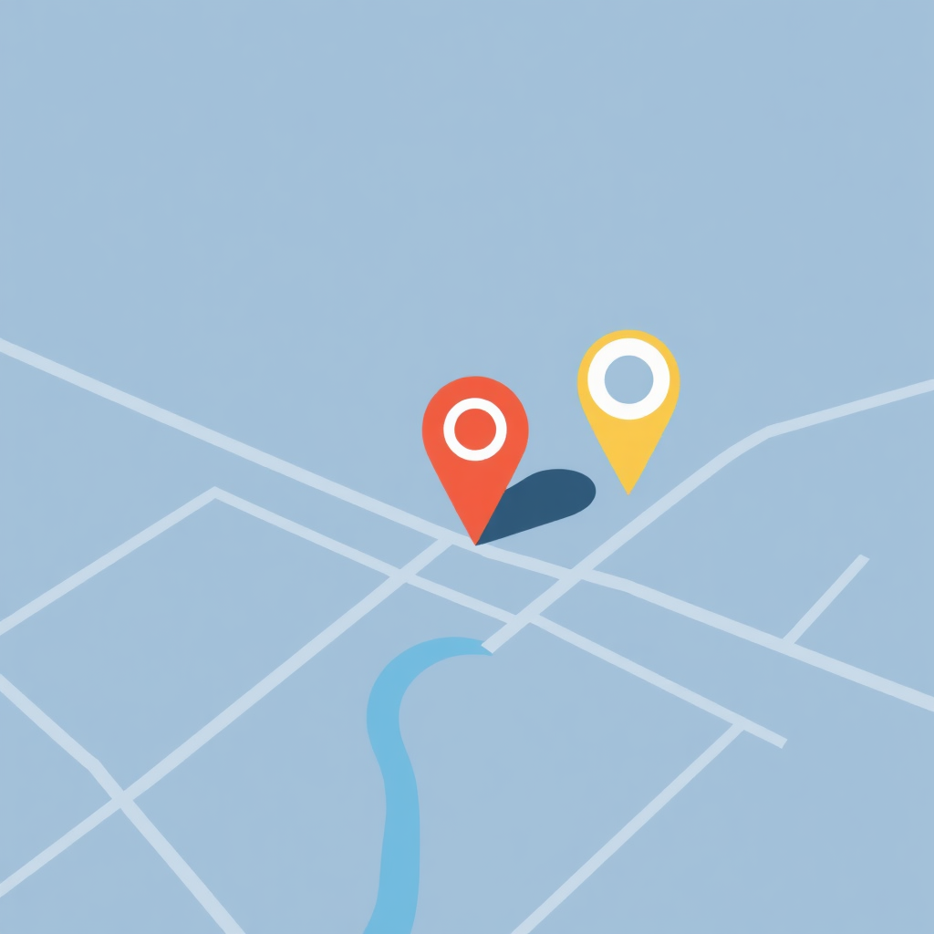 Map showing our location