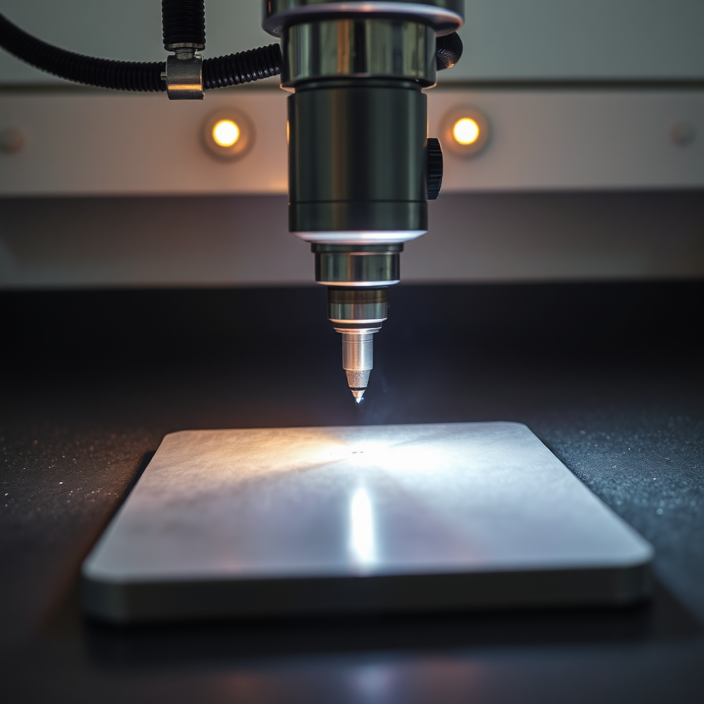Laser preparing metal surface