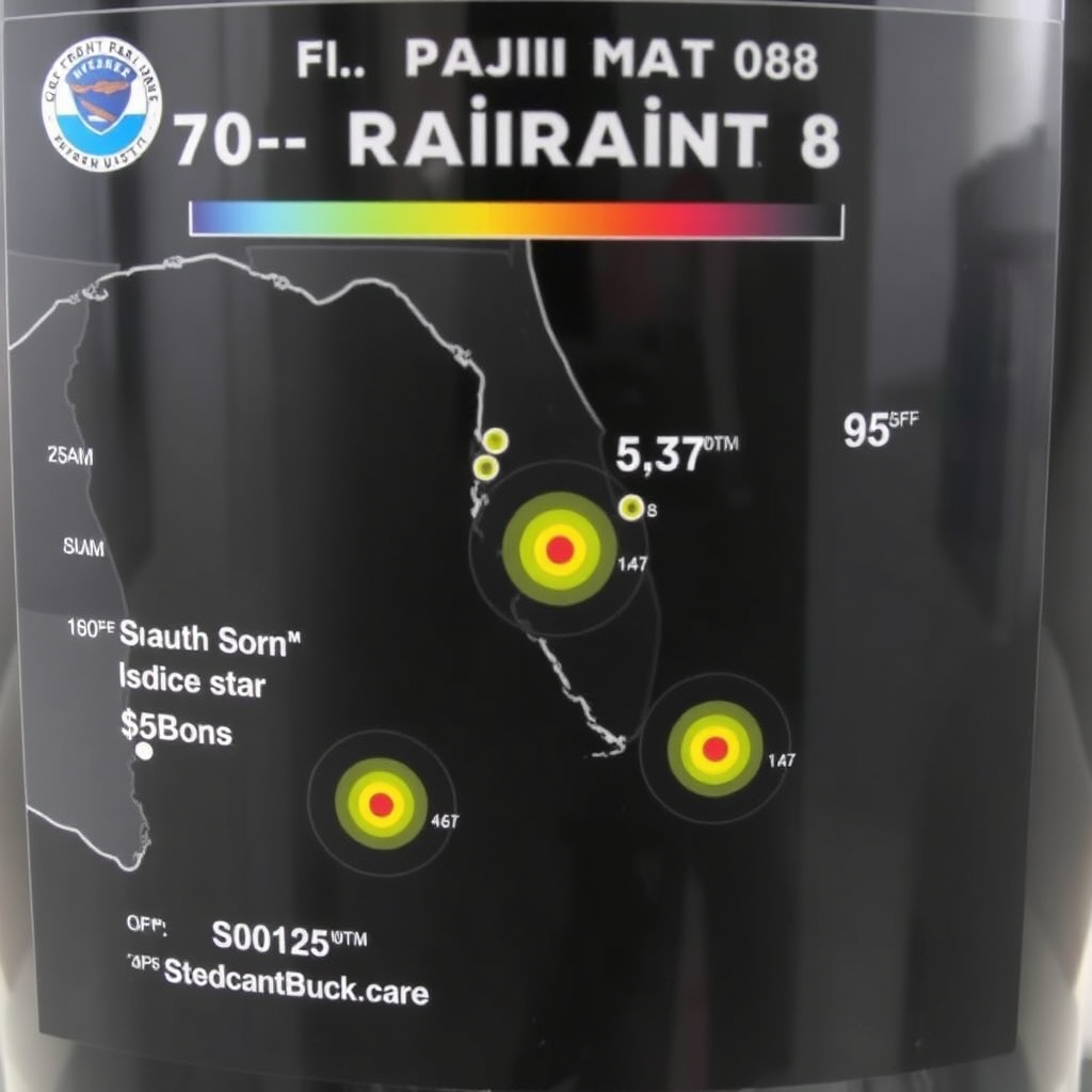 72-hour rainfall forecast map
