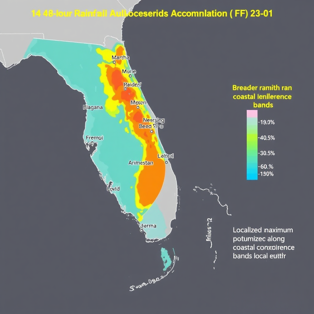 48-hour rainfall forecast map