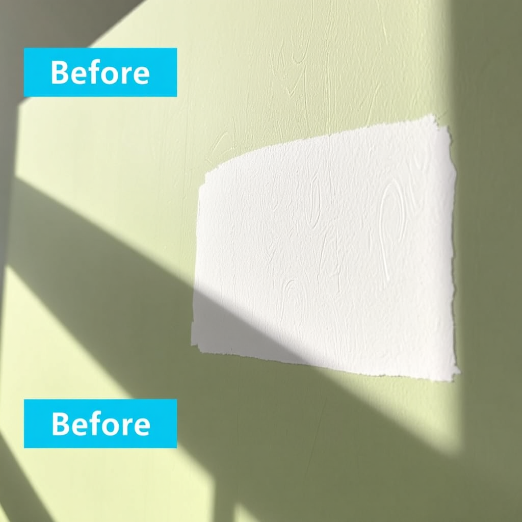 Wall after repair