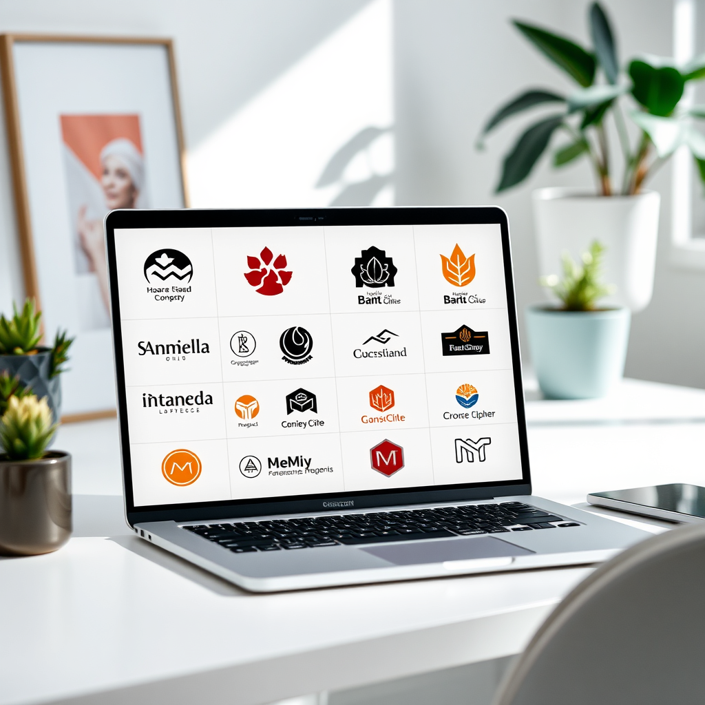 Logo design process visualization