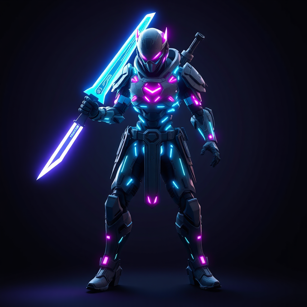 Neon Fighter Character