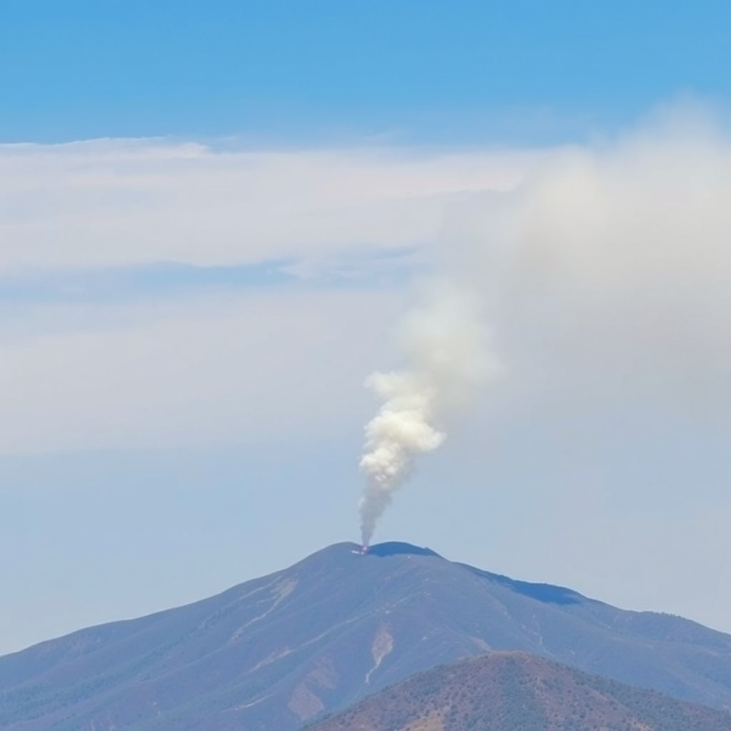 Ridge camera smoke plume