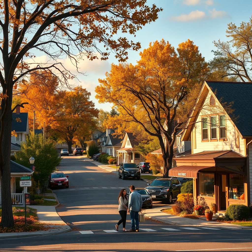 Fictional Maple Grove neighborhood