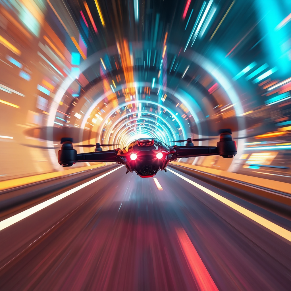 Neon Drone Drift