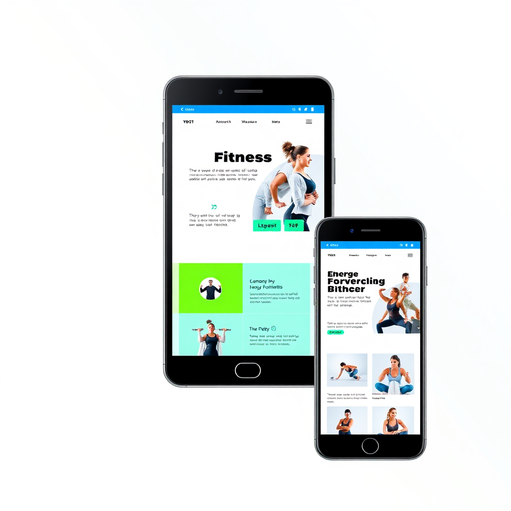 Device mockup showing responsive site
