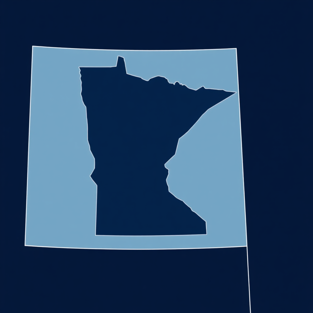 Map of Minnesota and regional service states