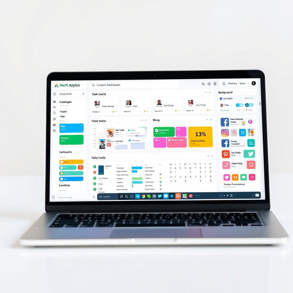 Digital dashboard interface example