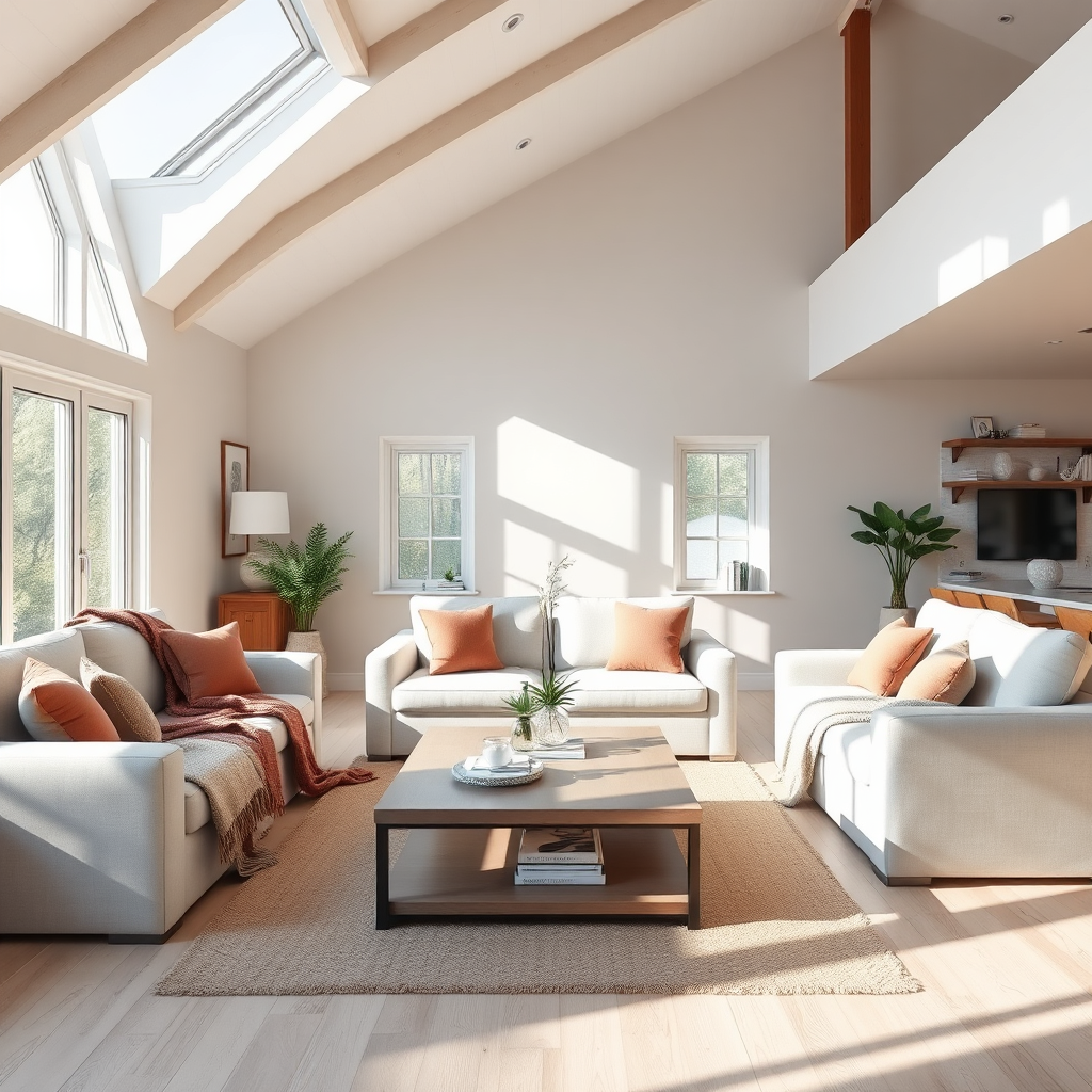 Sunlit living room