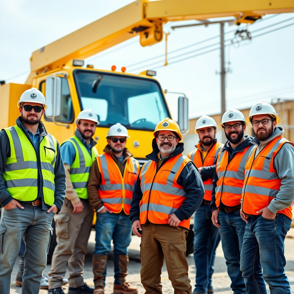 Apex Line crew standing by their fleet