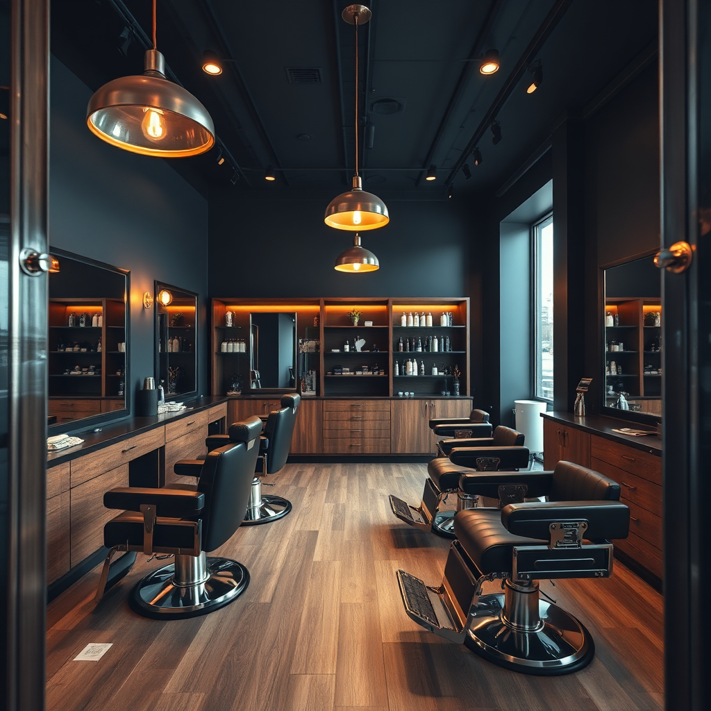 Barber shop interior