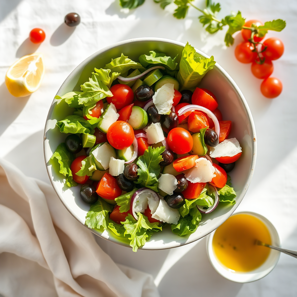 Fresh chopped salad bowl