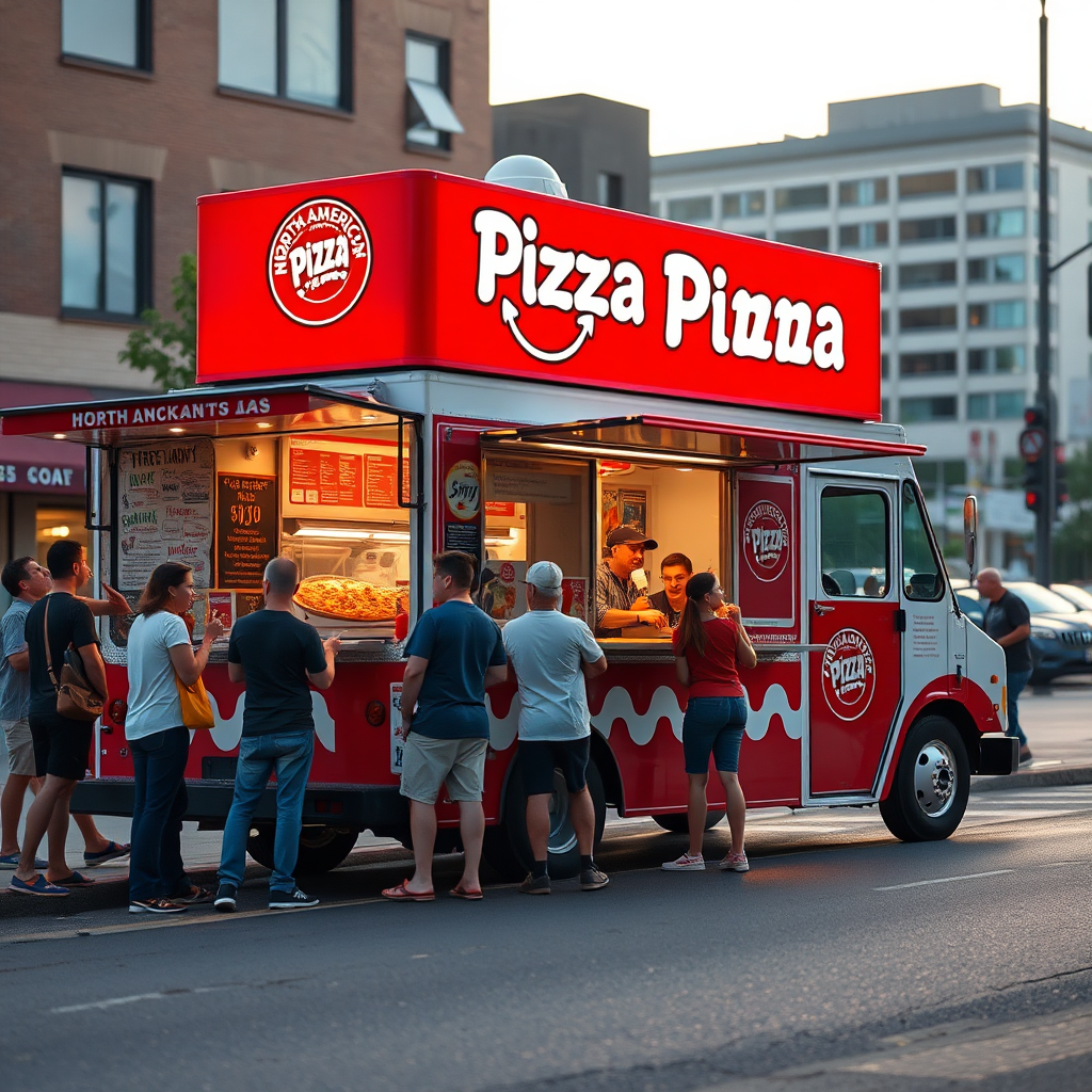Pizzeria Brava food truck street scene