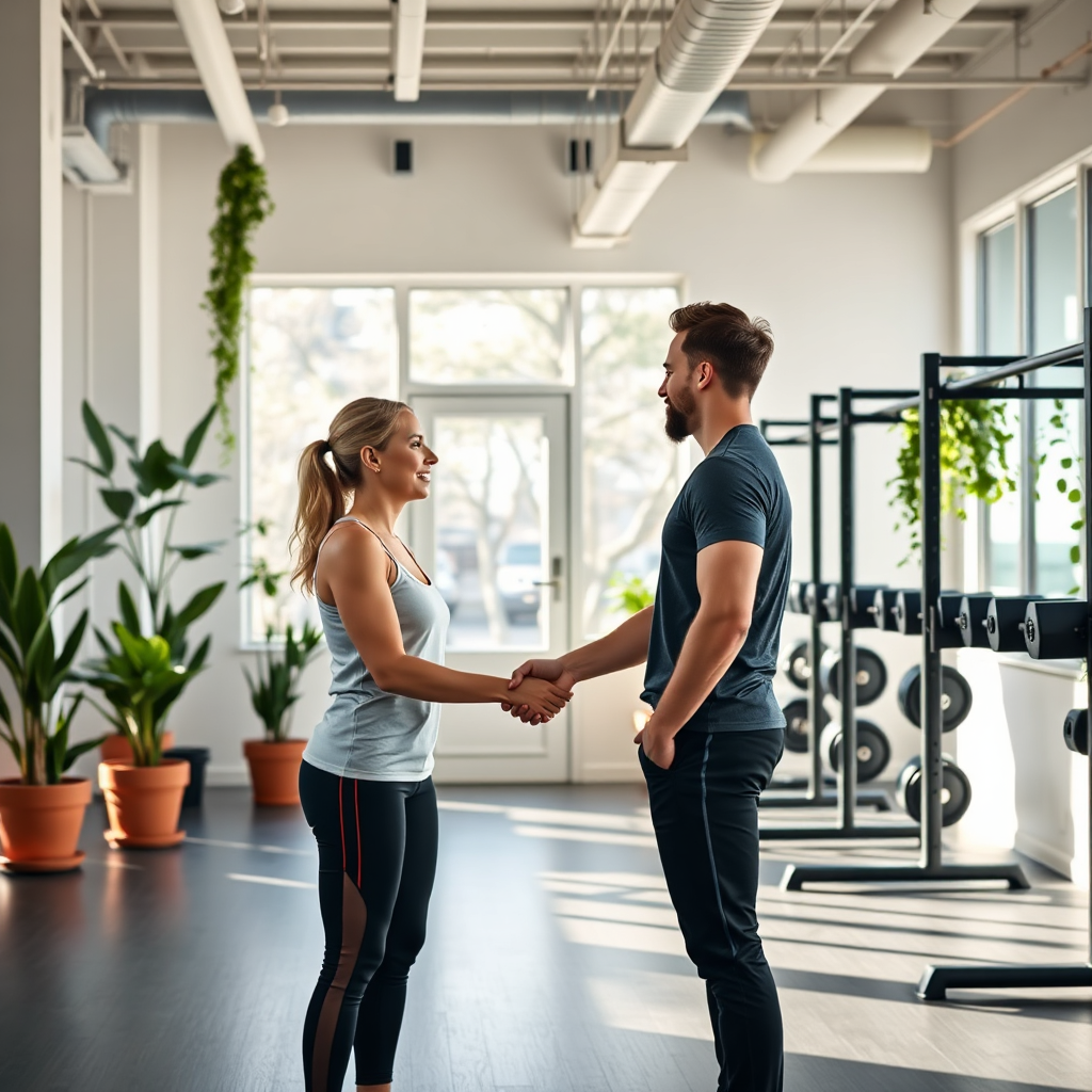 Welcoming fitness studio