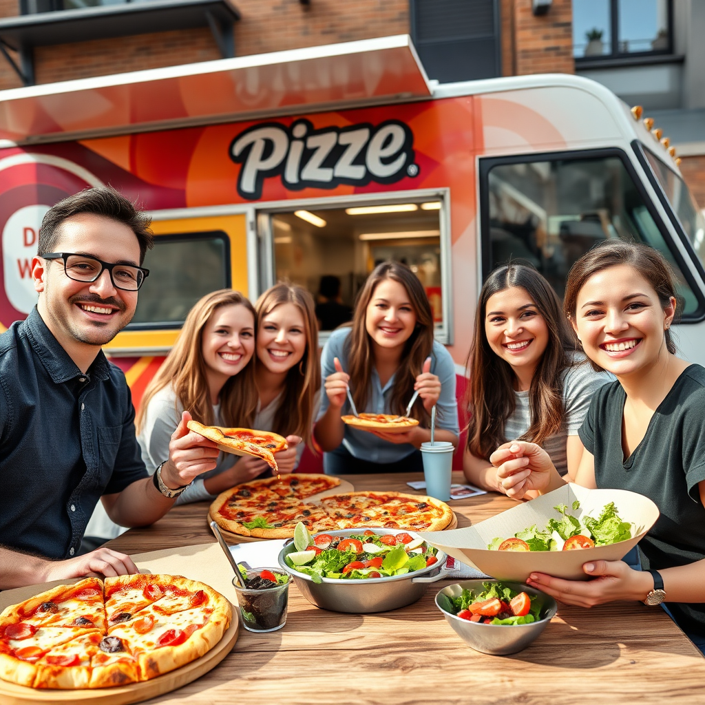Food truck office lunch