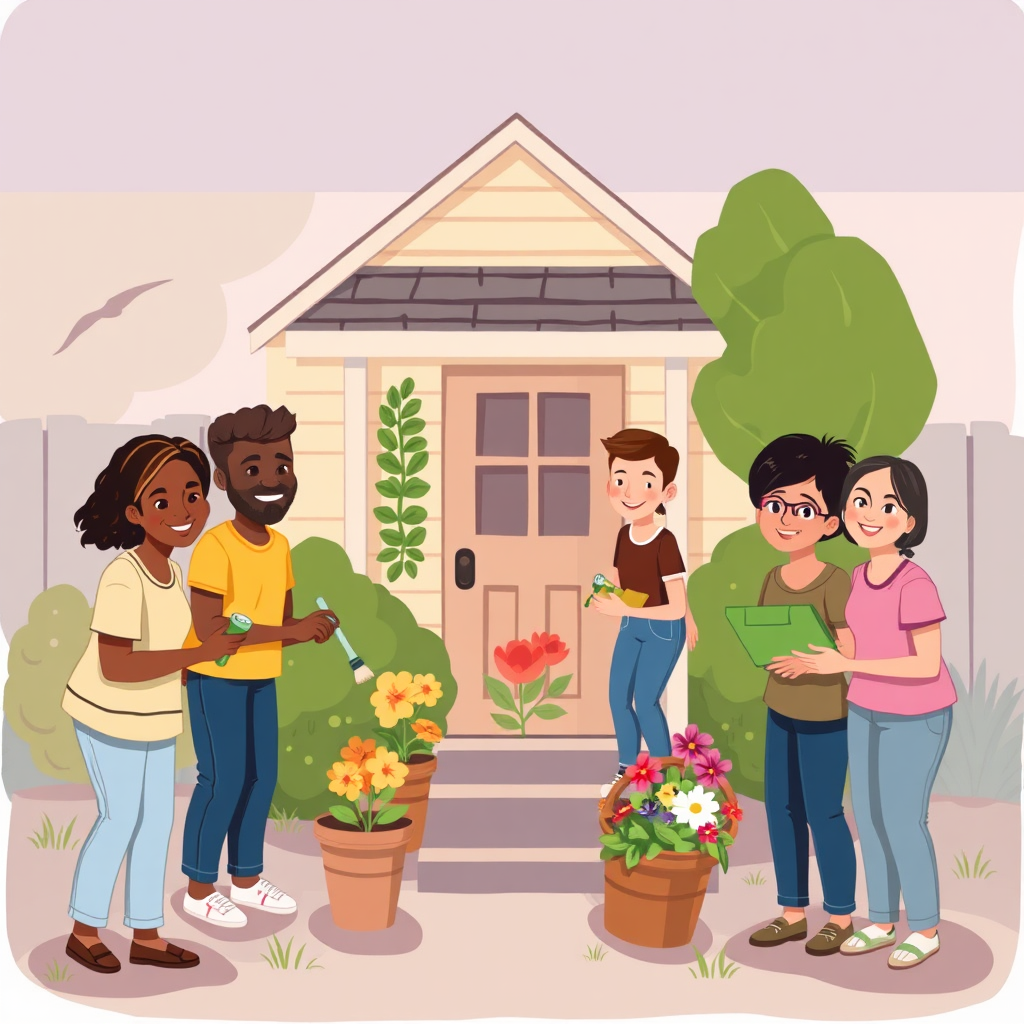 Community event illustration