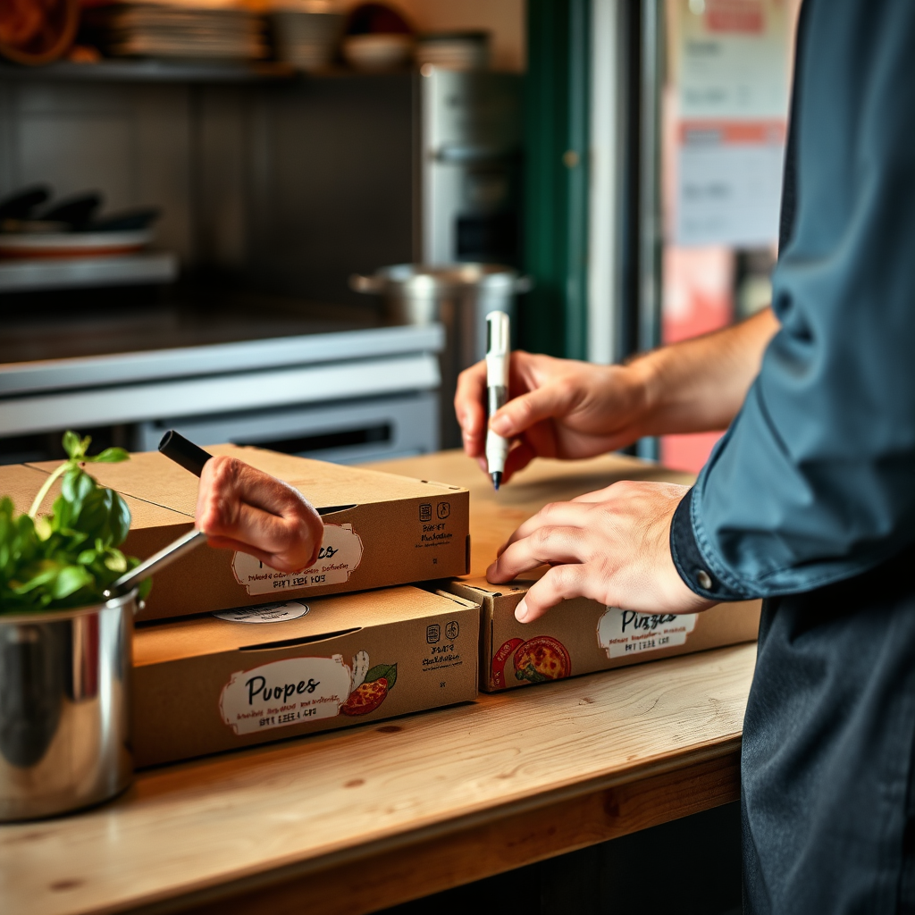 Behind-the-scenes box labeling
