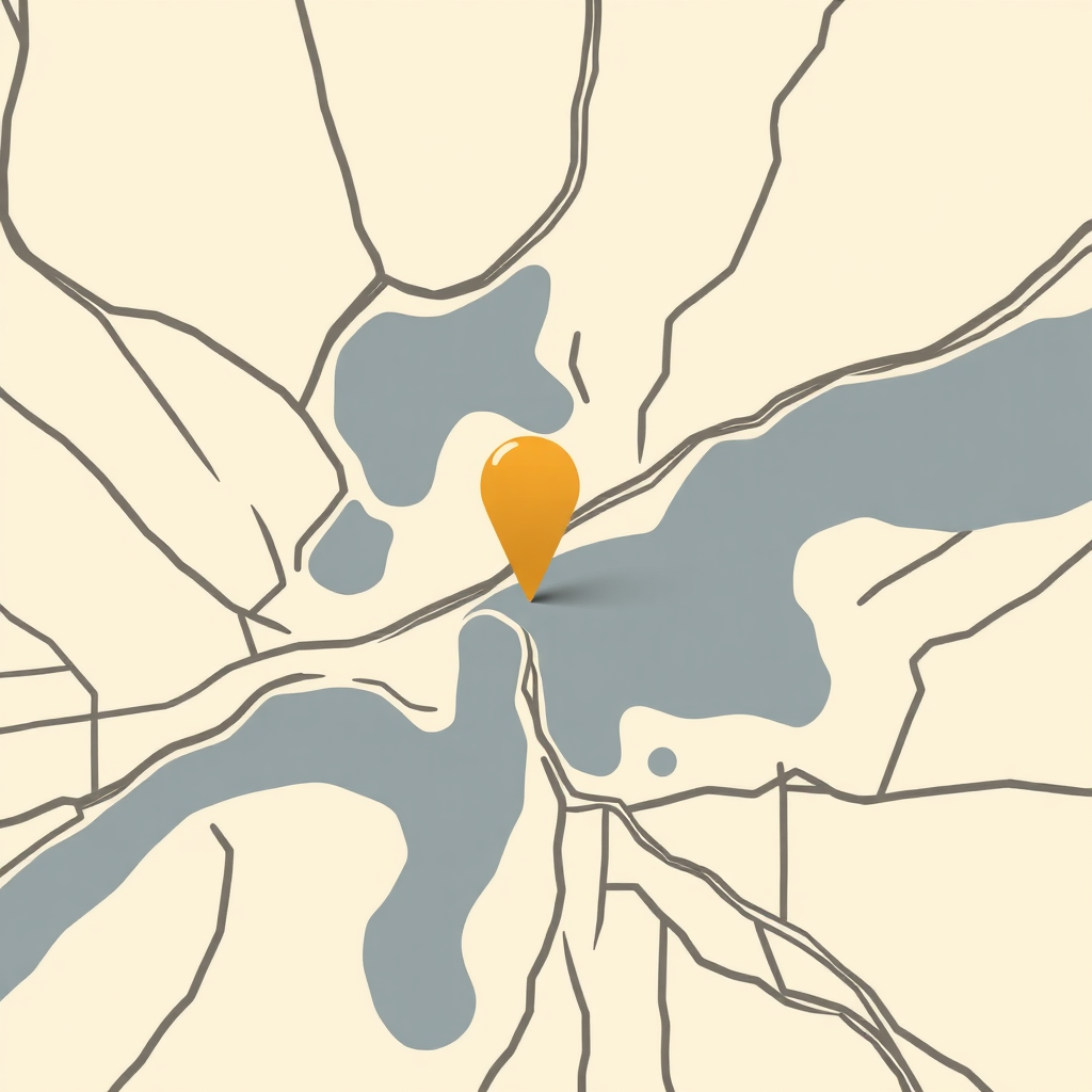 Static mini-map with location pin