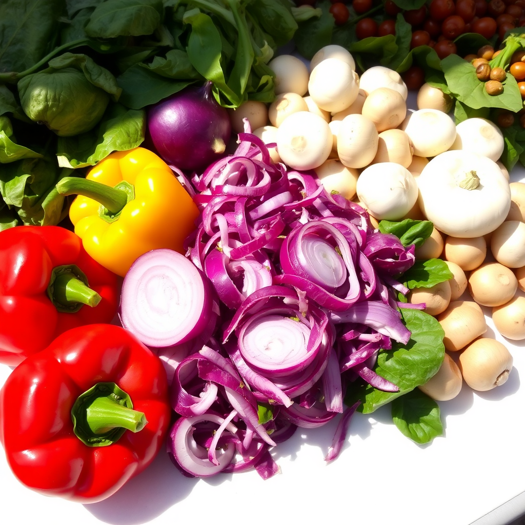 Vegetable toppings