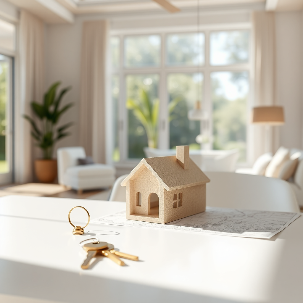 Abstract real estate lifestyle scene