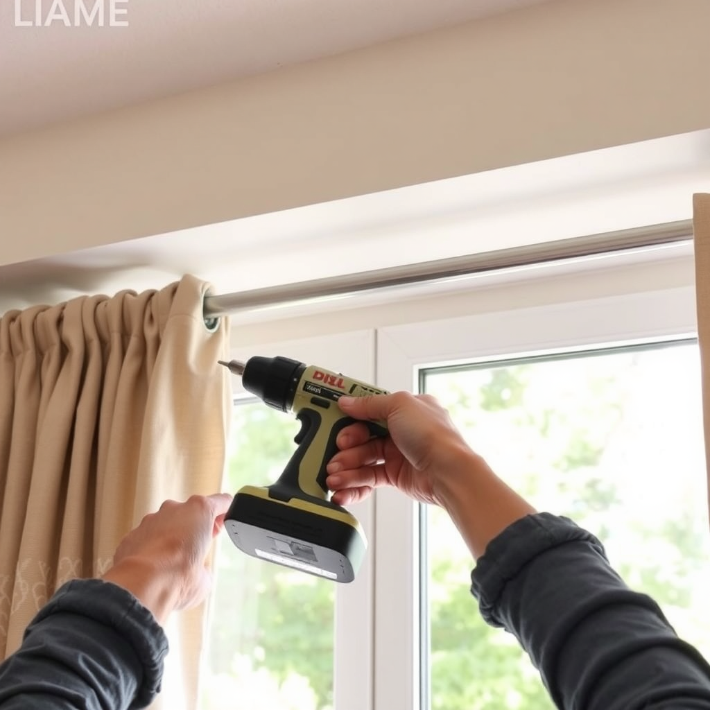 curtain install