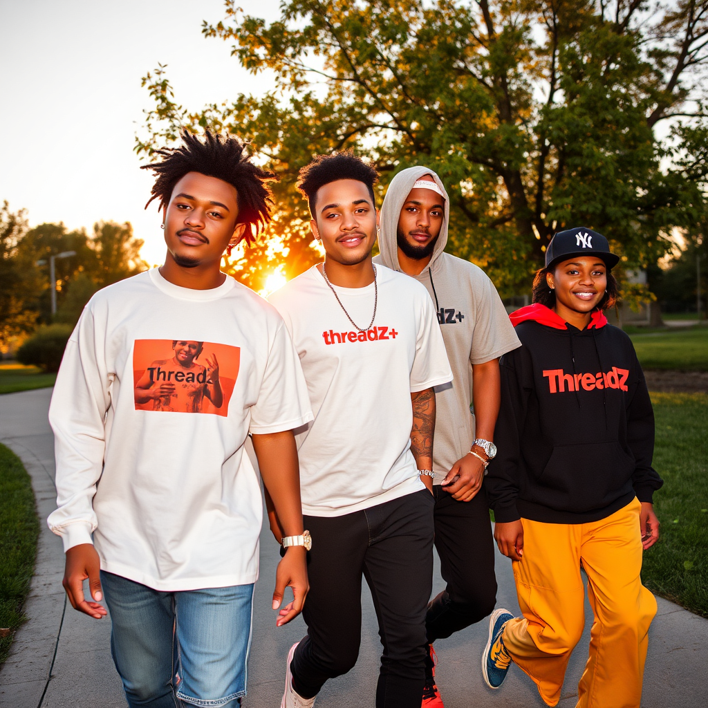 Threadz+ lifestyle shoot outdoors