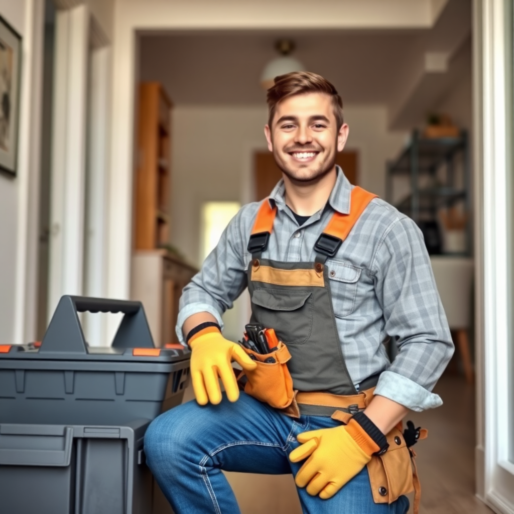 Handyman with tools