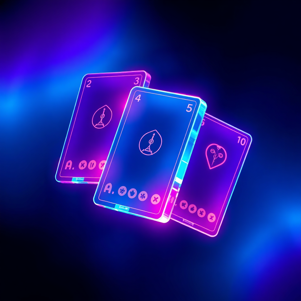 Glowing deck cards preview