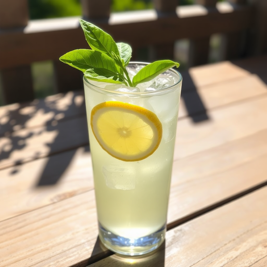 Lemon basil soda
