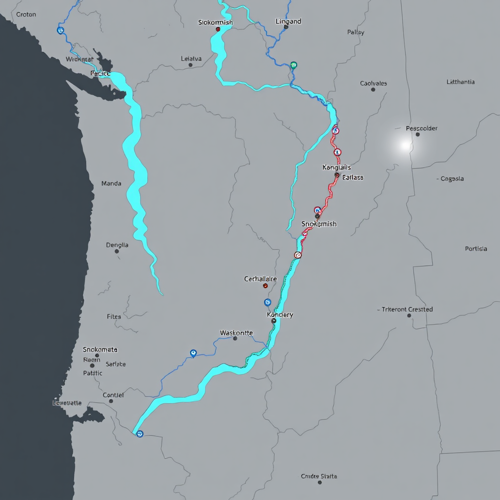 River gauge status map