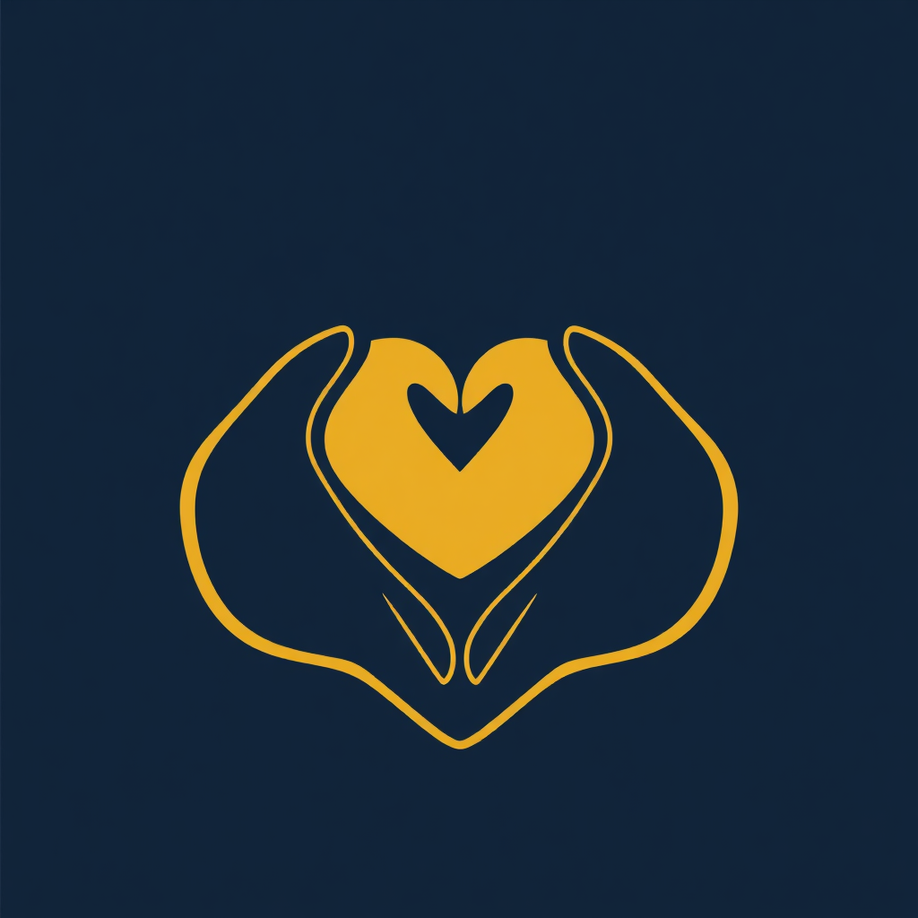 Hands heart icon