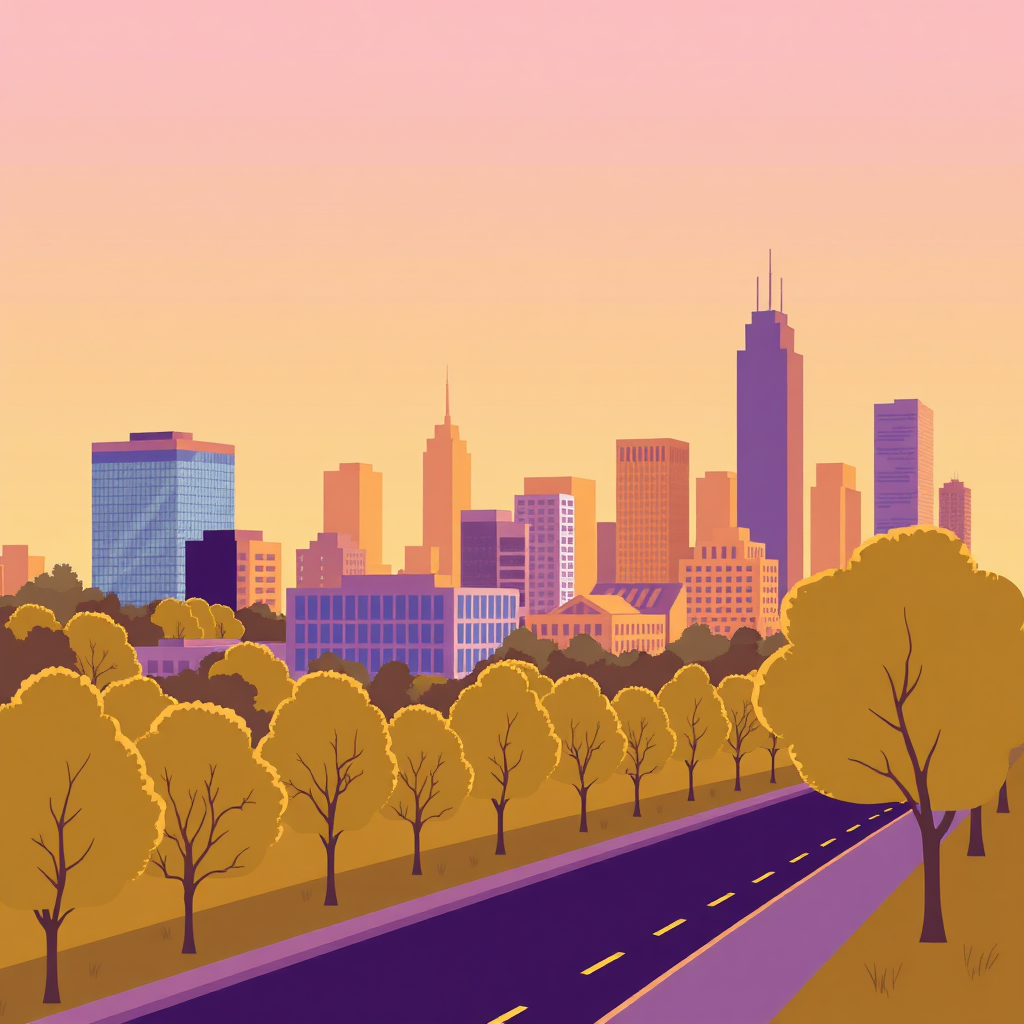 City neighborhood icon