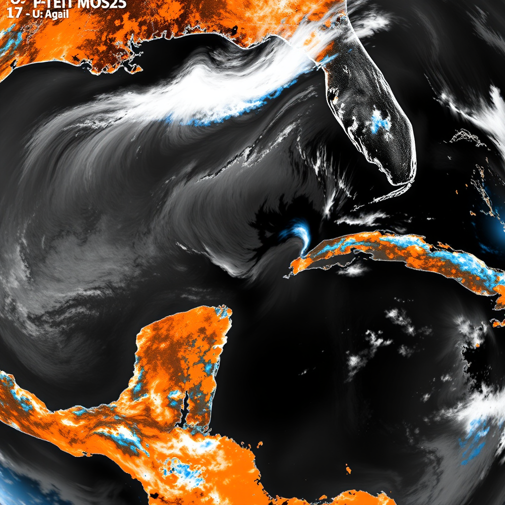 Infrared satellite imagery