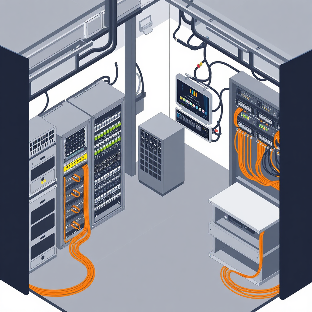 Commercial telecom space schematic