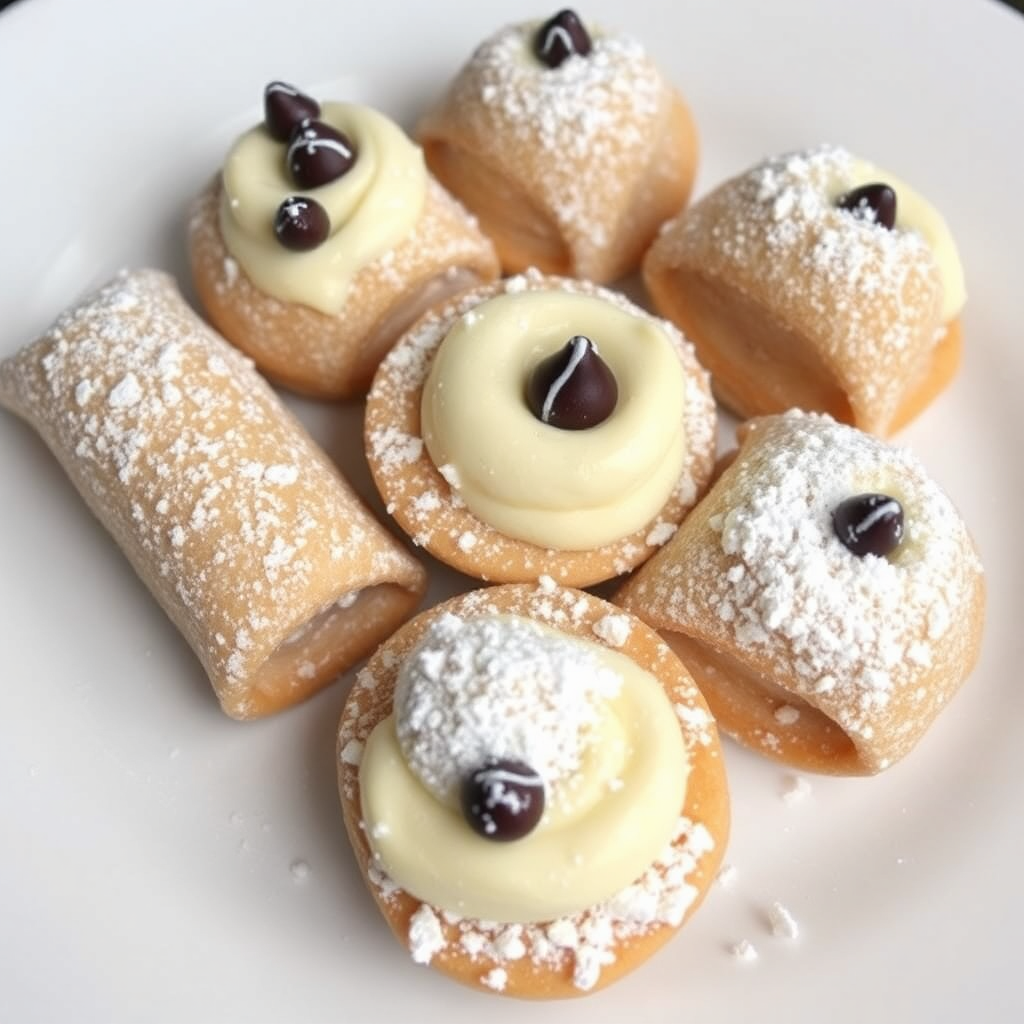 Cannoli bites dessert