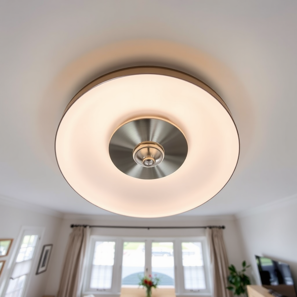 Installed light fixture