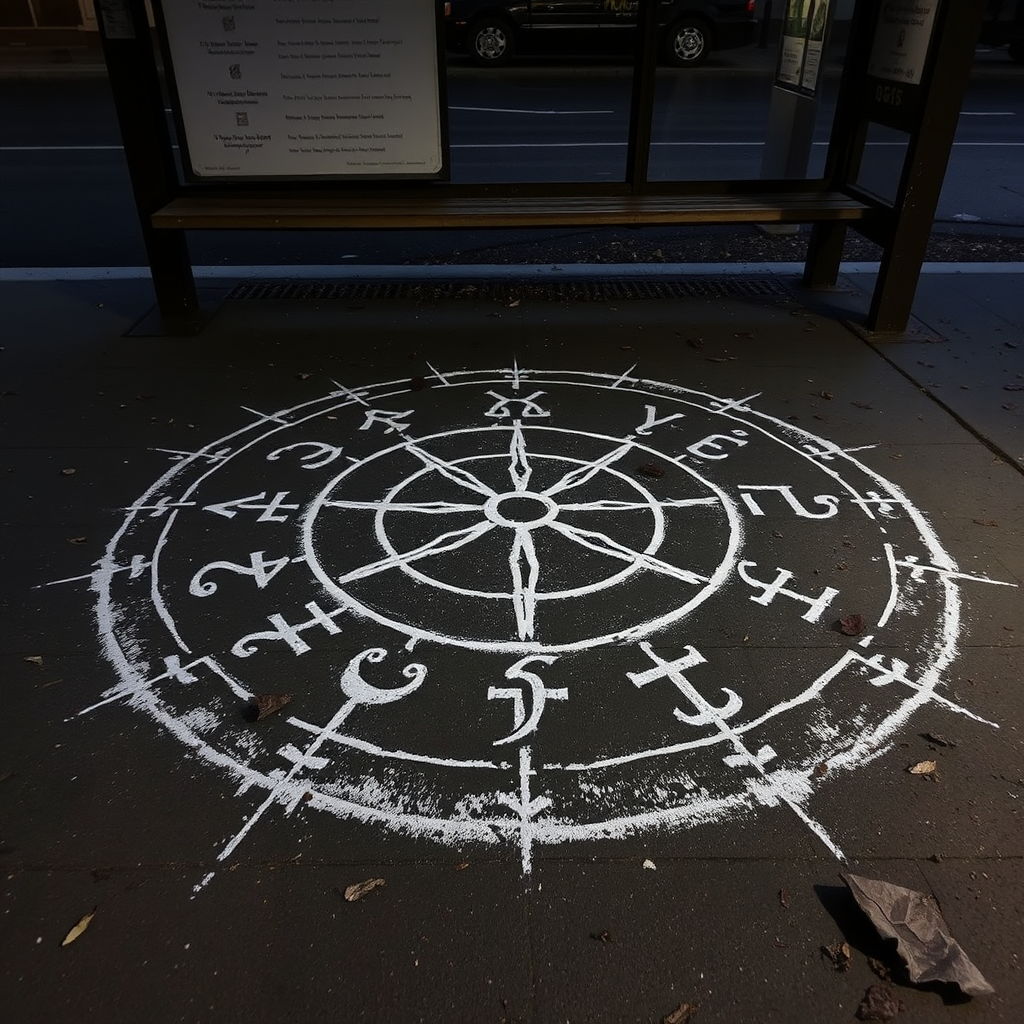 chalk ritual circle