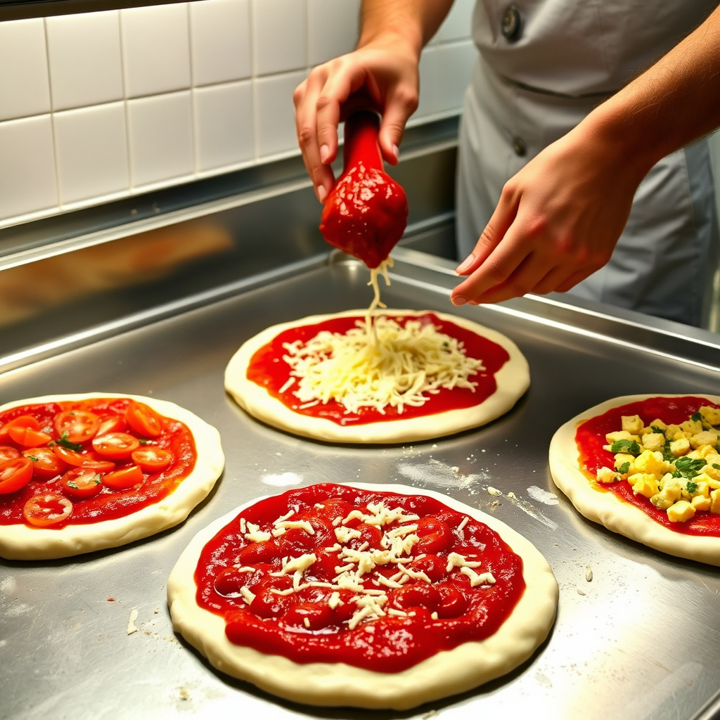 Pizza prep kitchen