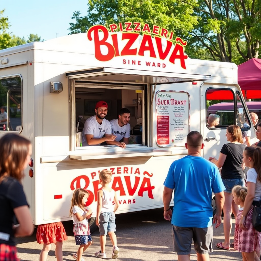 Food truck at park event