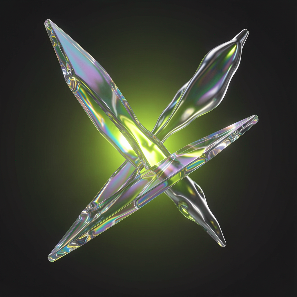Iridescent abstract forms for Aether project