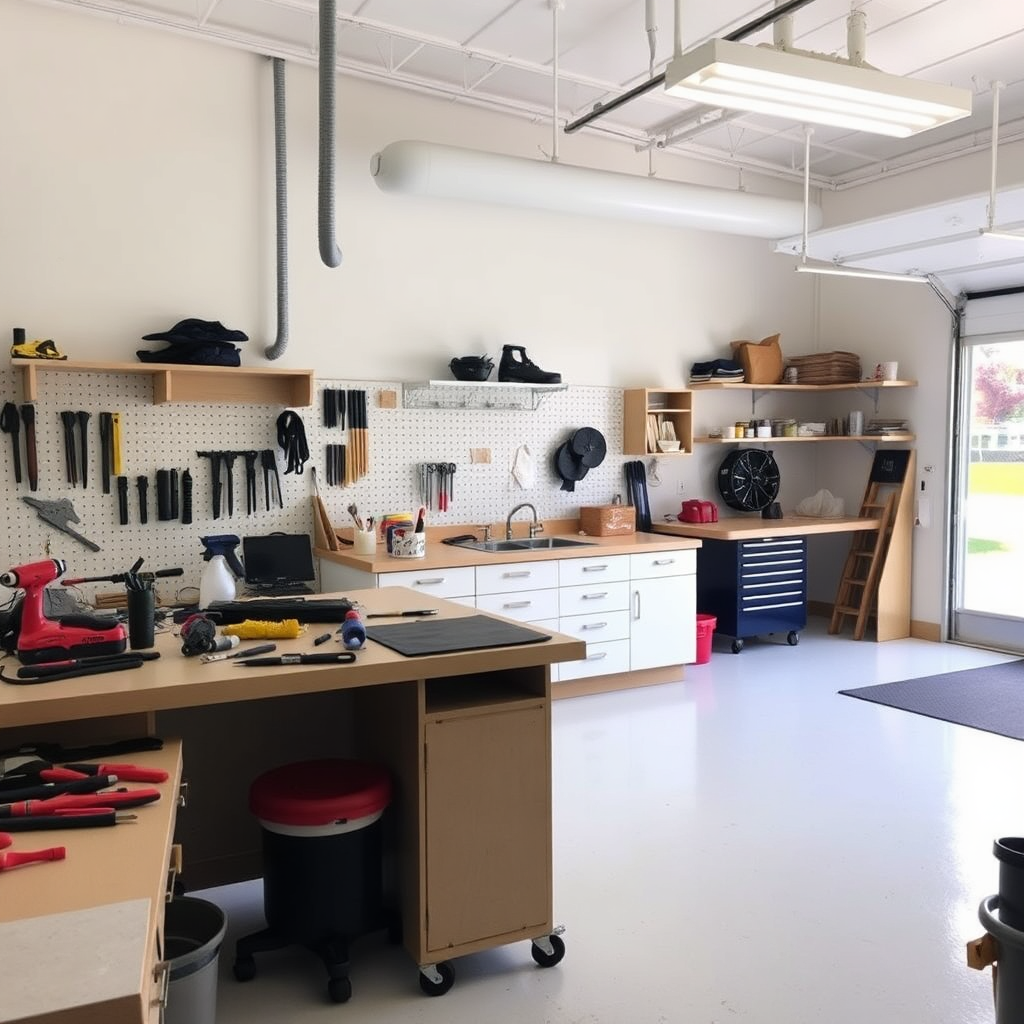 clean finish workspace