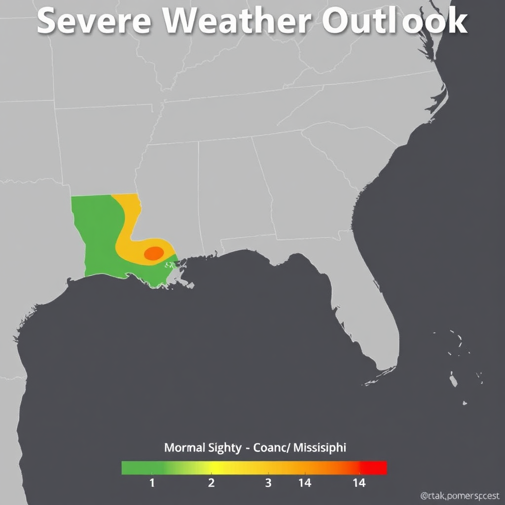SPC severe outlook map